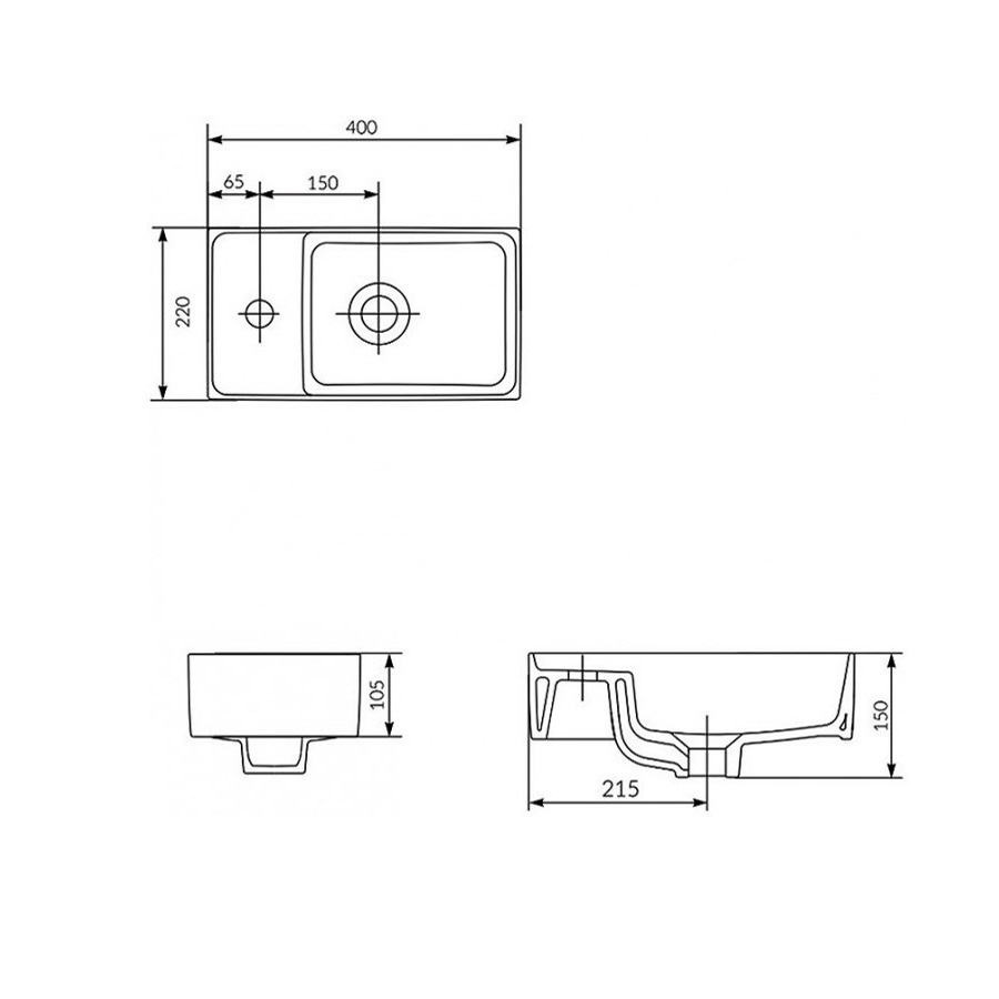 в продаже Раковина Cersanit Crea 40 (K114-004) - фото 3