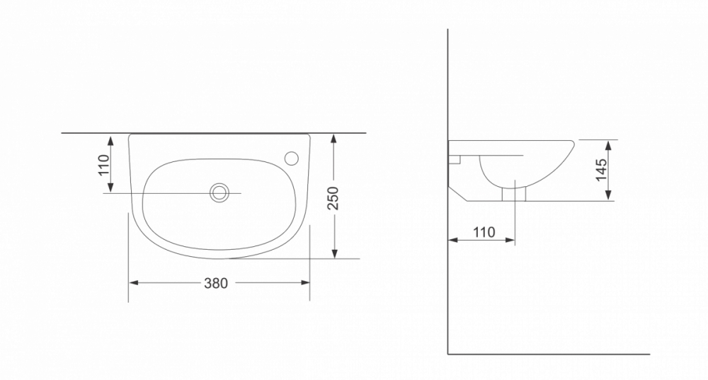 Раковина Devit Small 1014135 ціна 2609.00 грн - фотографія 2