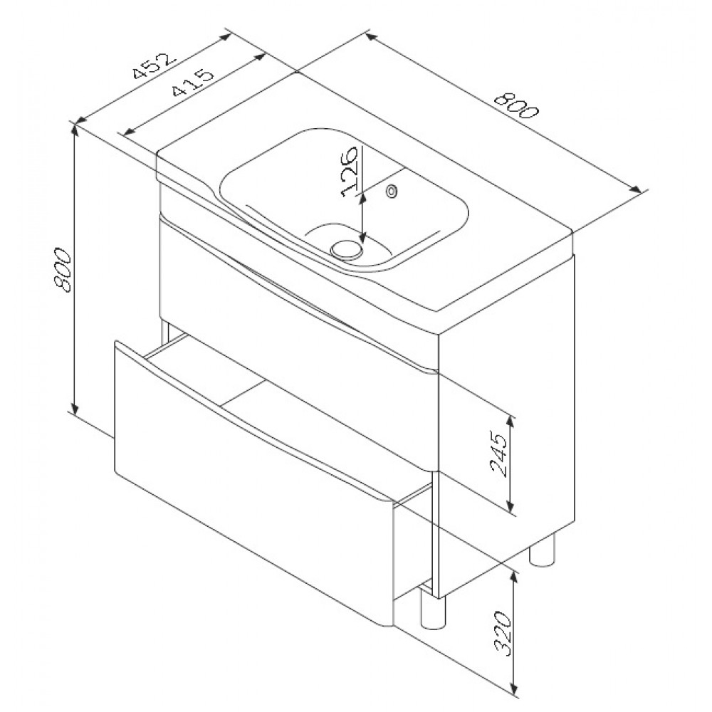 Раковина GBGroup Slim TK007 цена 0 грн - фотография 2