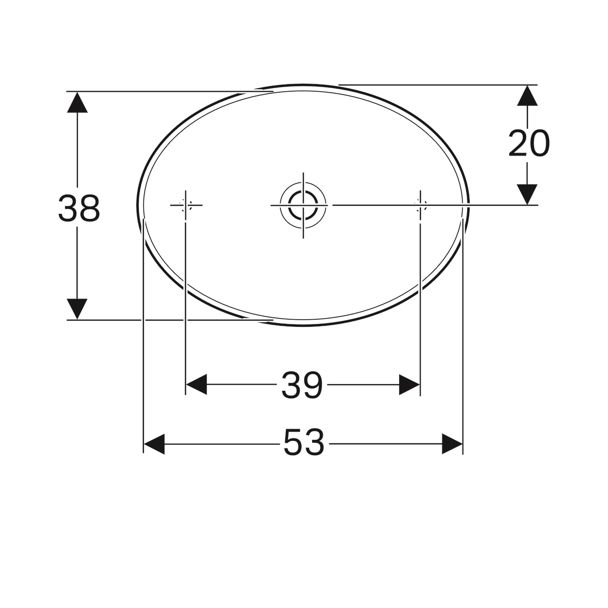 Раковина Geberit VariForm 500.771.01.2 ціна 7297 грн - фотографія 2