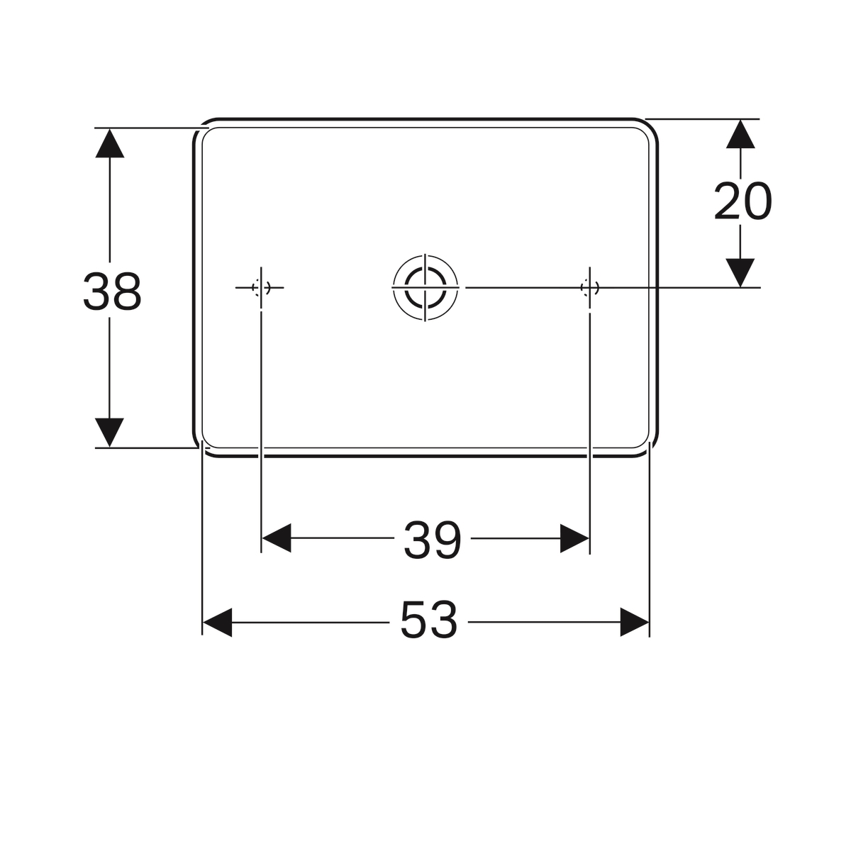 Раковина Geberit VariForm 500.779.01.2 ціна 7344 грн - фотографія 2