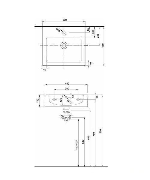 Kolo Twins L51150000 Габаритні розміри