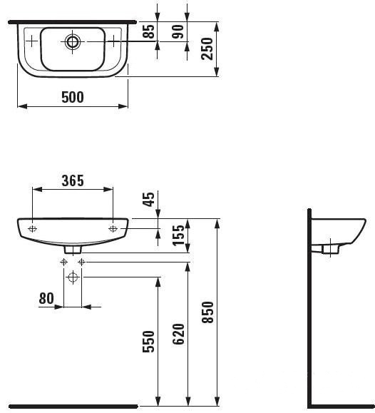 в продаже Раковина Laufen Pro H8169570001051 - фото 3