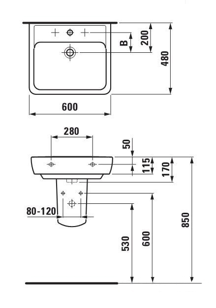 в продажу Раковина Laufen Pro H8189520001041 - фото 3