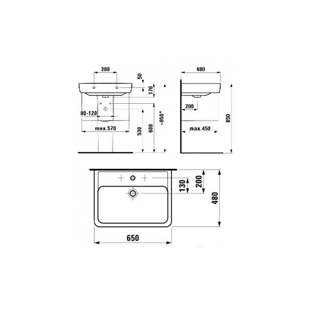 в продаже Раковина Laufen Pro H8189530001041 - фото 3