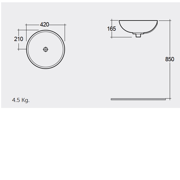 Раковина Rak Ceramics Diana OC72AWHA ціна 3690.00 грн - фотографія 2