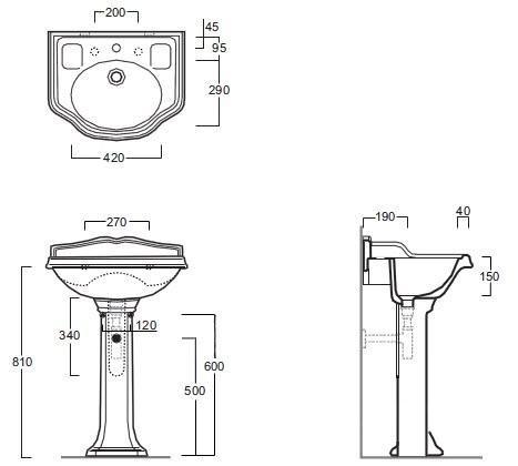 Раковина Simas Arcade AR814 ціна 8977 грн - фотографія 2