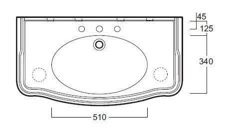 Раковина Simas Arcade AR874 ціна 26461 грн - фотографія 2