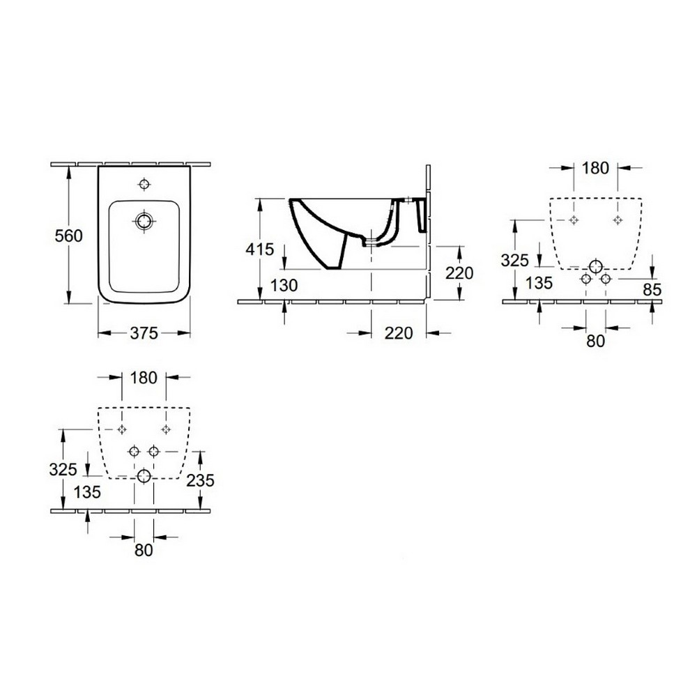 Биде Villeroy&Boch Venticello 44110001 цена 27288.80 грн - фотография 2