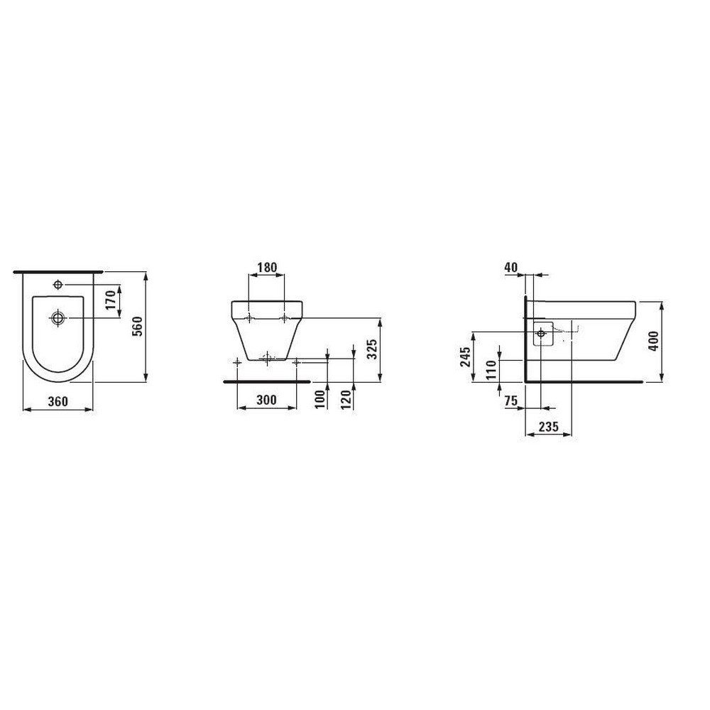 Біде Laufen Form H8306710003041 ціна 0.00 грн - фотографія 2