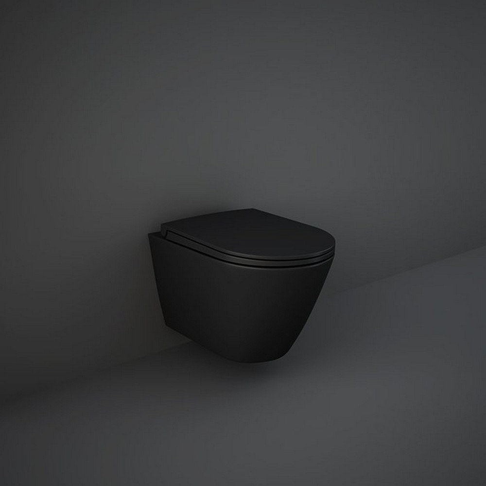 Біде чорного кольору Rak Ceramics Feeling Matt Black RST07504A