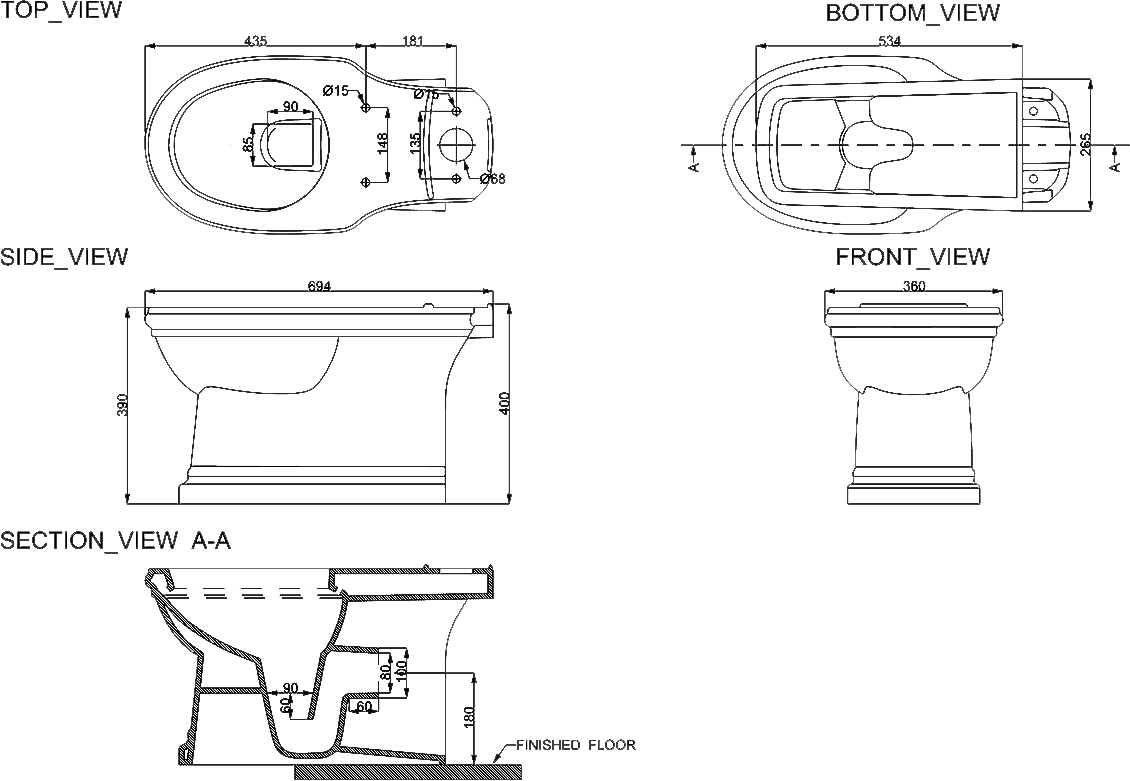 Devit Sheffield 3010133 Габаритні розміри