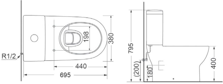 Devit Fresh 3010121 Габаритные размеры