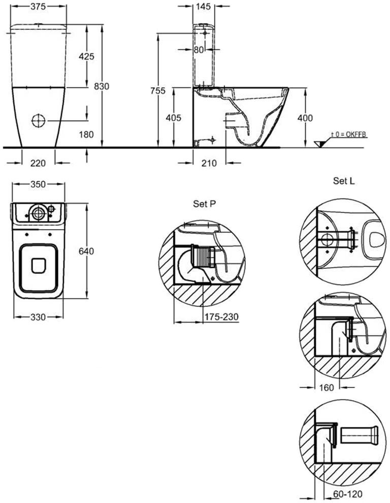 Keramag It! 200930000 Габаритные размеры