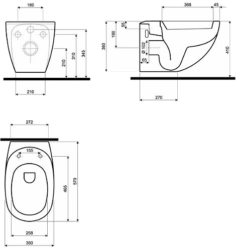 Kolo Ego K13102000 Габаритні розміри