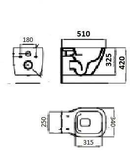 Noken Essence C Compact 100229785 (N365850117) Габаритні розміри