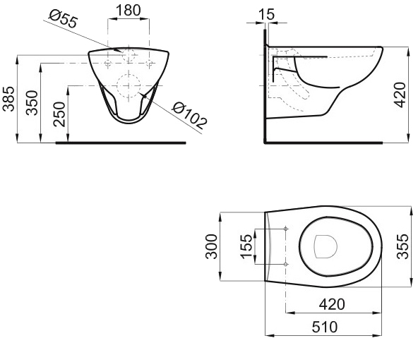 Noken City N 100067803 (N377001017) + 100191988 (N377001101) Габаритні розміри