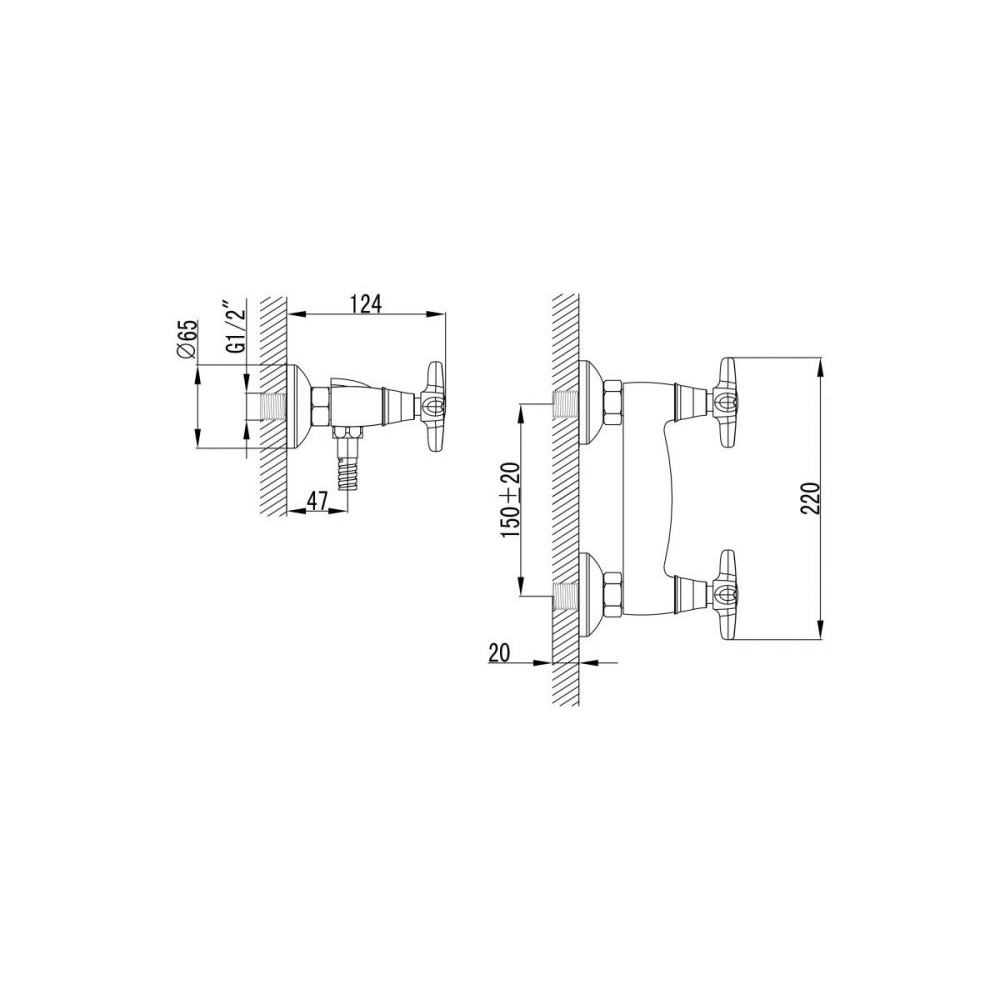 Смеситель для душа Devit Sheffield 43915133 цена 0 грн - фотография 2