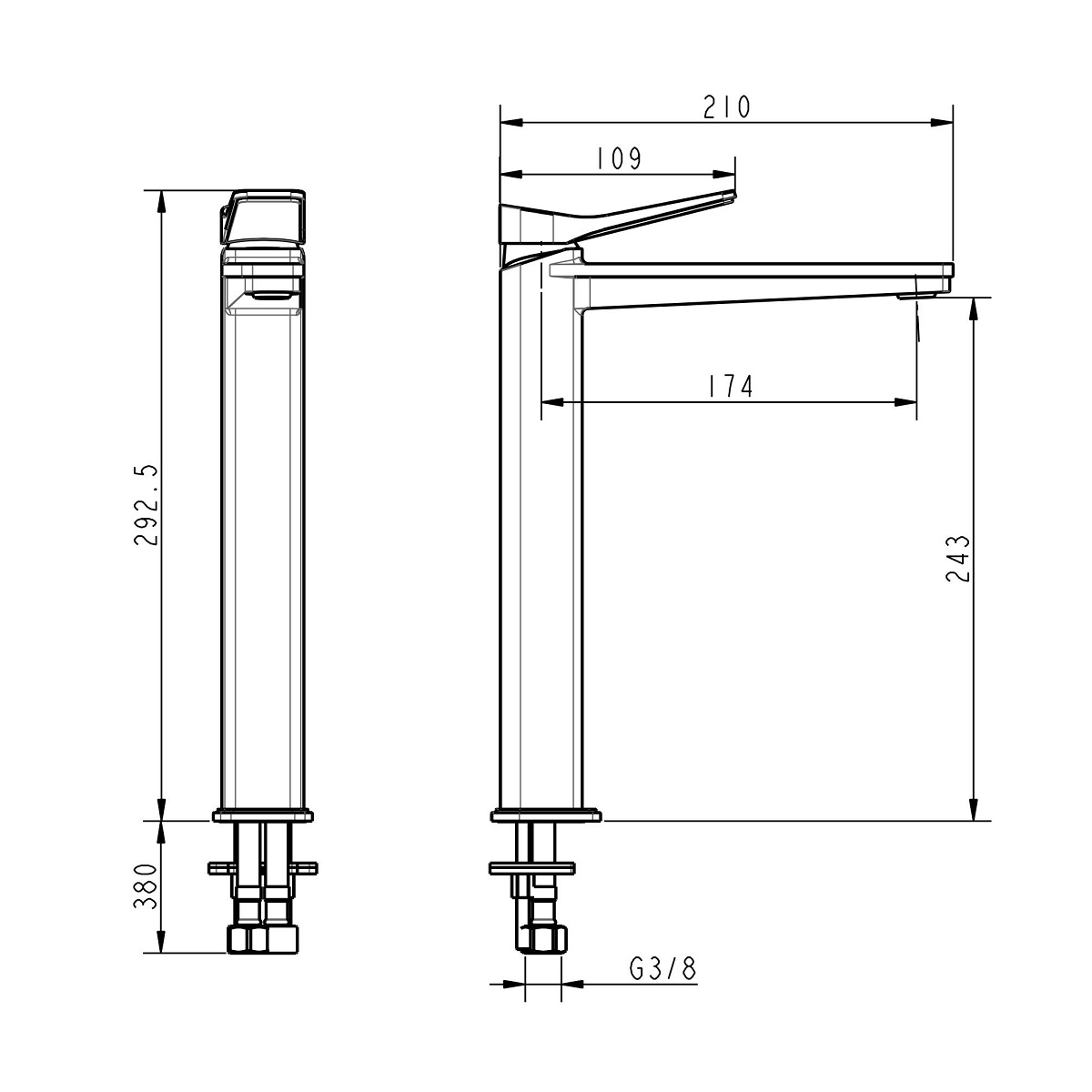 Змішувач для умивальника Devit Up 81X11120 ціна 6344.00 грн - фотографія 2