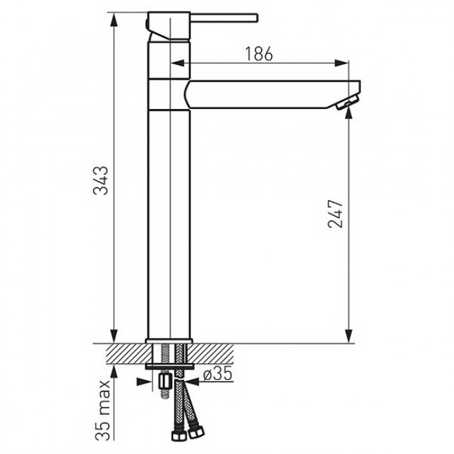 в продажу Змішувач для умивальника Ferro BFI2L - фото 3