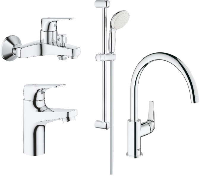 Набір змішувачів Grohe Grohe K Bau Flow 121640