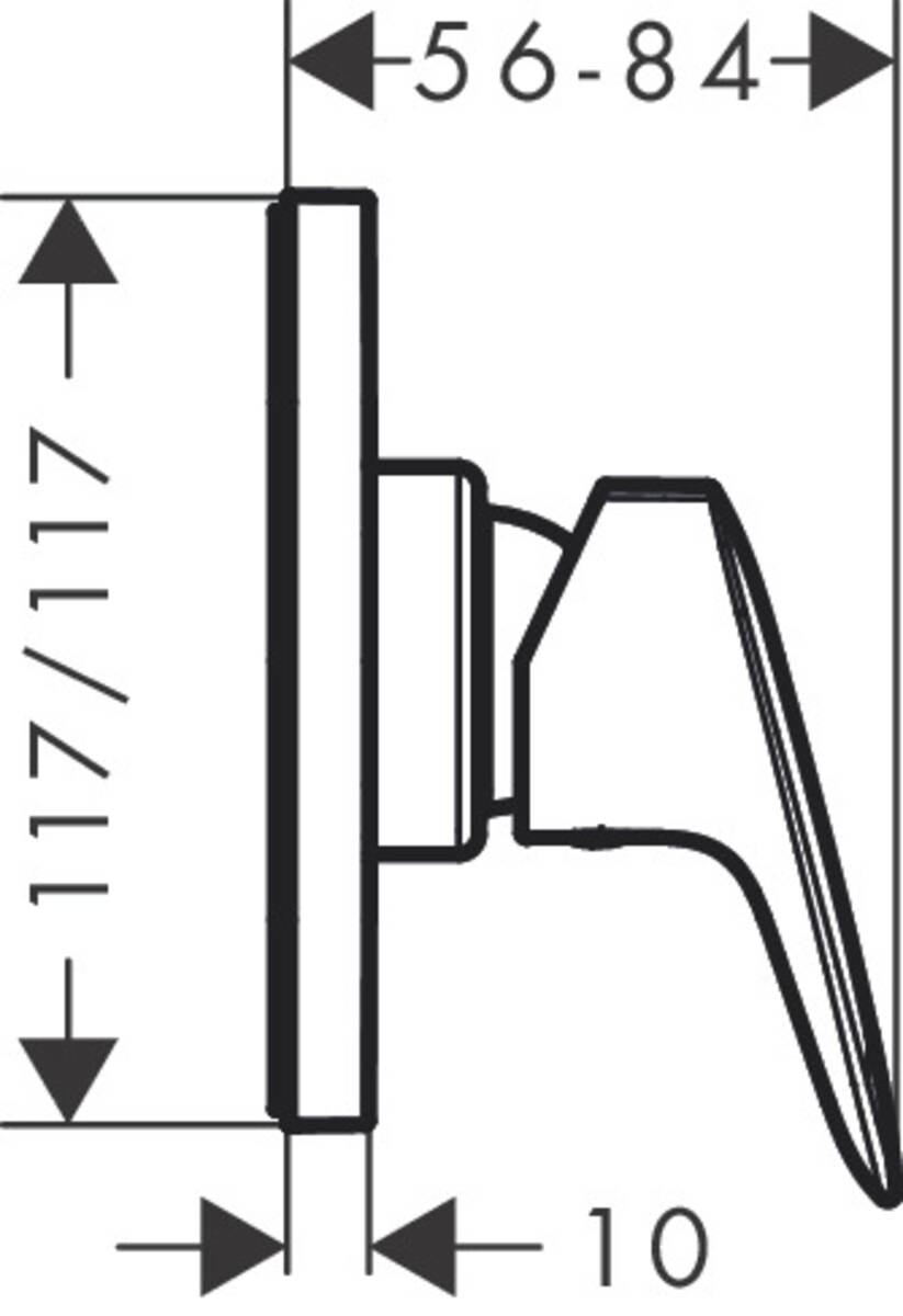 Hansgrohe Logis 71604000 Габаритні розміри