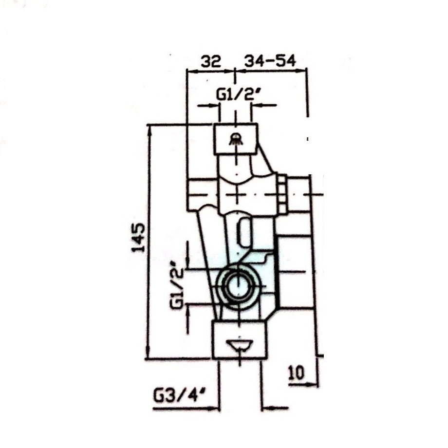 Прихована частина змішувача Zucchetti R99684-ZP6121 ціна 1980.00 грн - фотографія 2