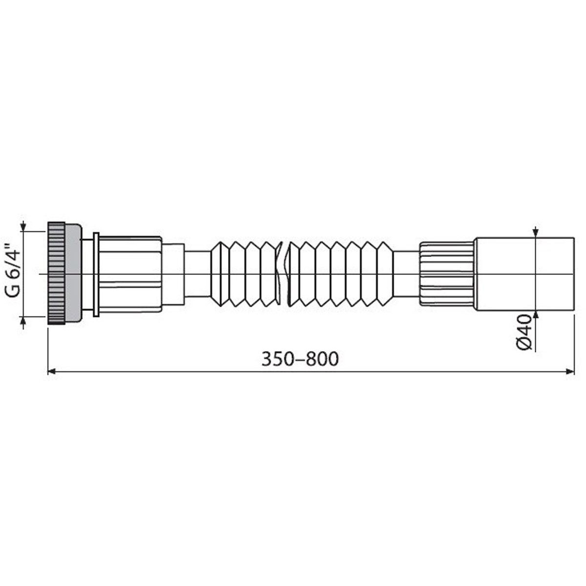 Патрубок Alcaplast A790 ціна 119.00 грн - фотографія 2