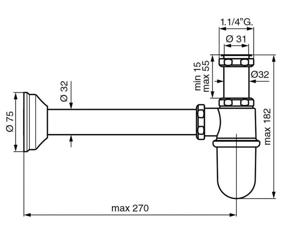 Emmevi CO6615OR Габаритні розміри