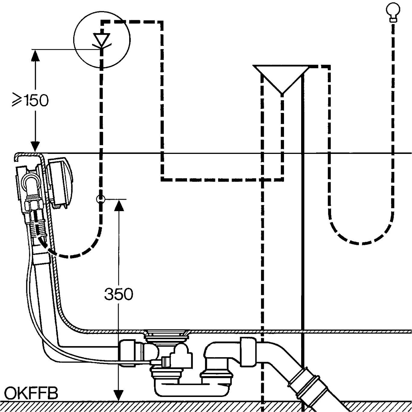 Ideal Standard Moments A3018NU Габаритні розміри