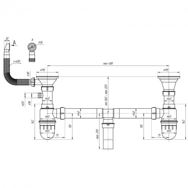 Imperial IMP1042 Габаритные размеры