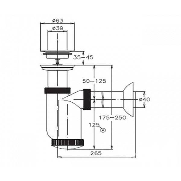 Jika H8907300000001 Габаритные размеры