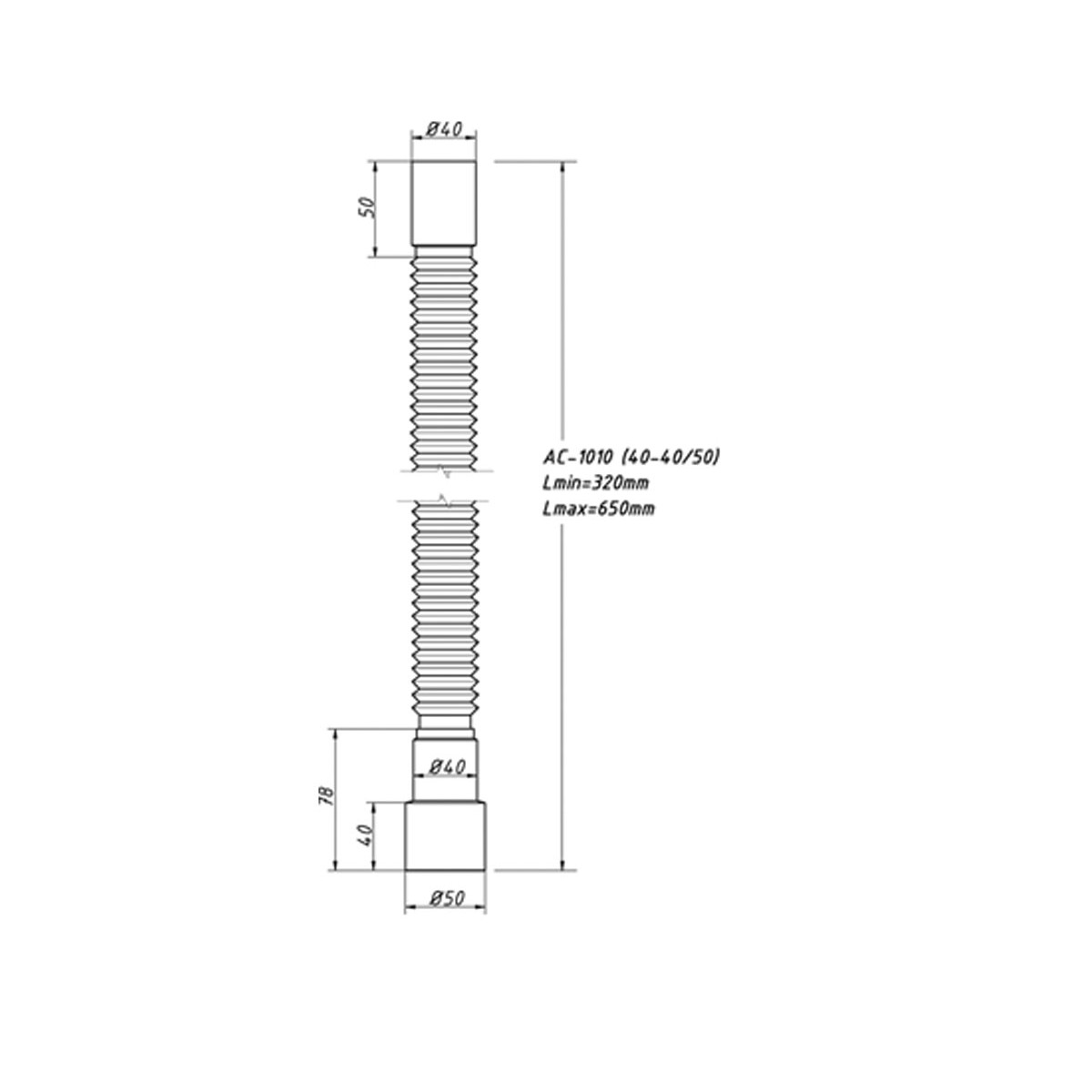 Патрубок Orio AC-1010 цена 0.00 грн - фотография 2