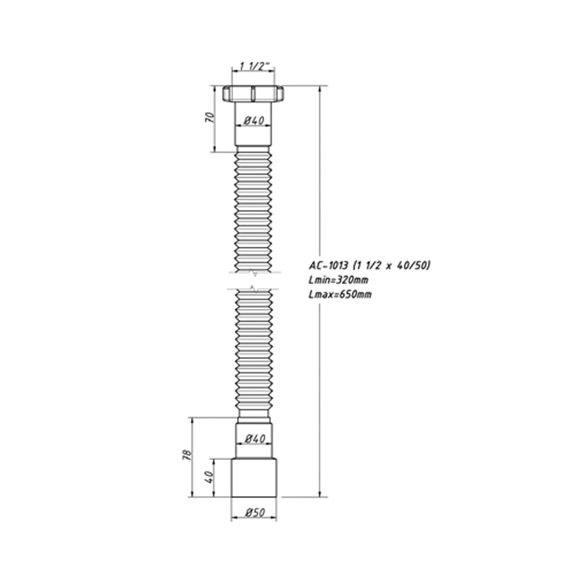 Патрубок Orio AC-1013 ціна 0 грн - фотографія 2