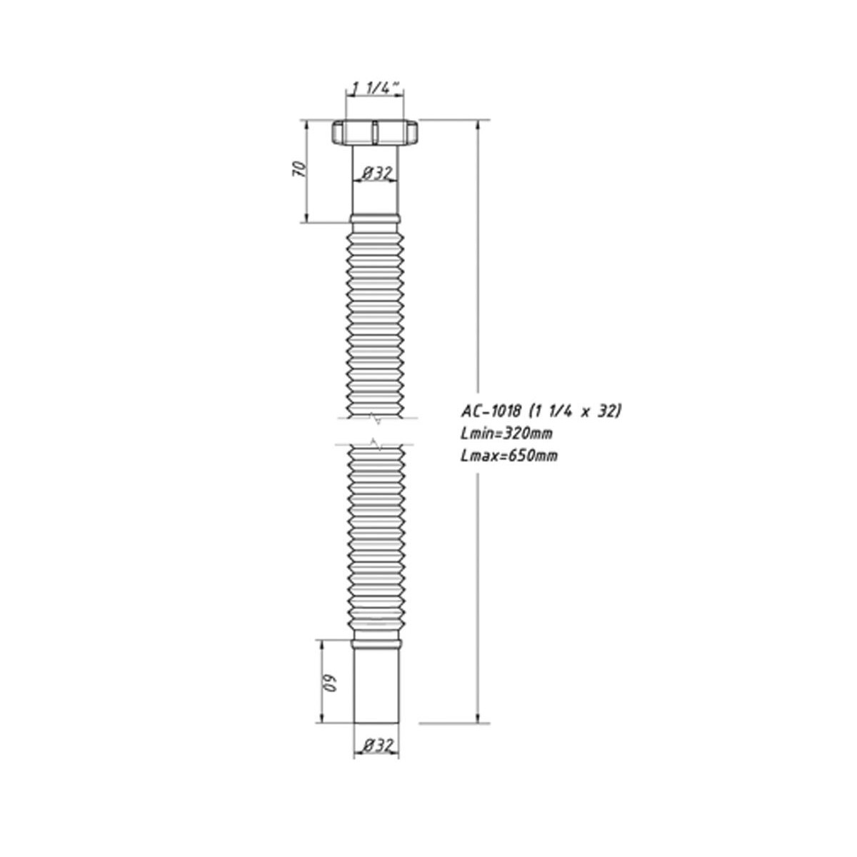 Патрубок Orio AC-1018 цена 0.00 грн - фотография 2