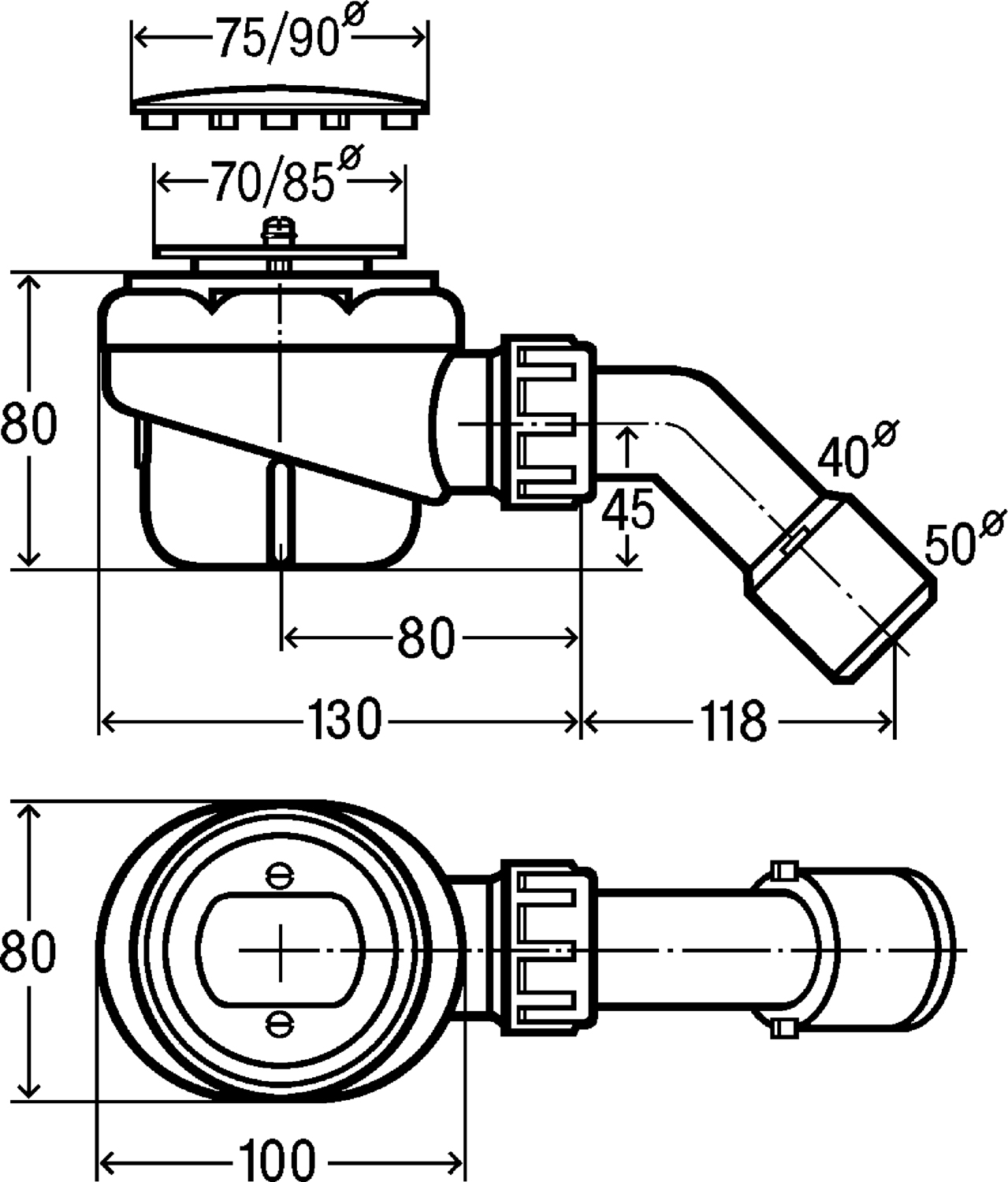 Viega Domoplex 208615 Габаритные размеры