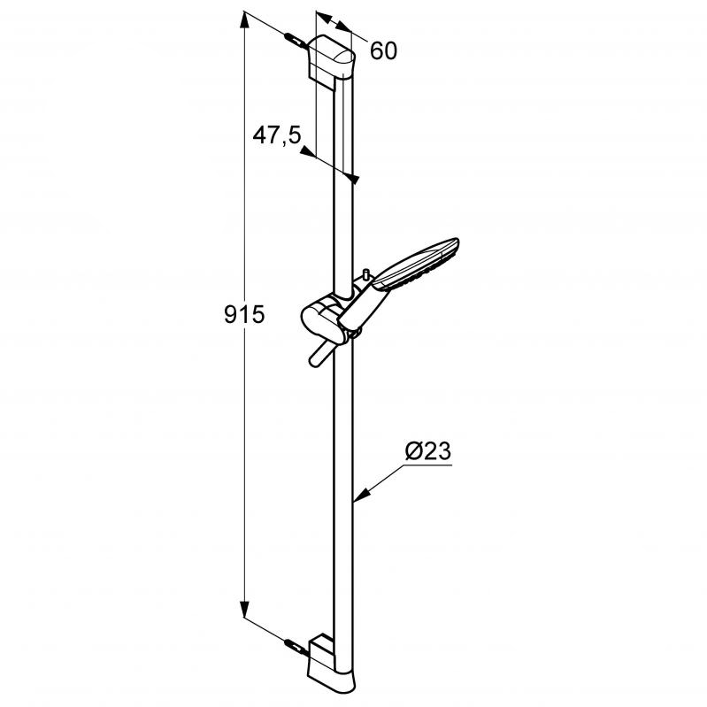 Kludi Freshline 1S 678409100 Габаритні розміри