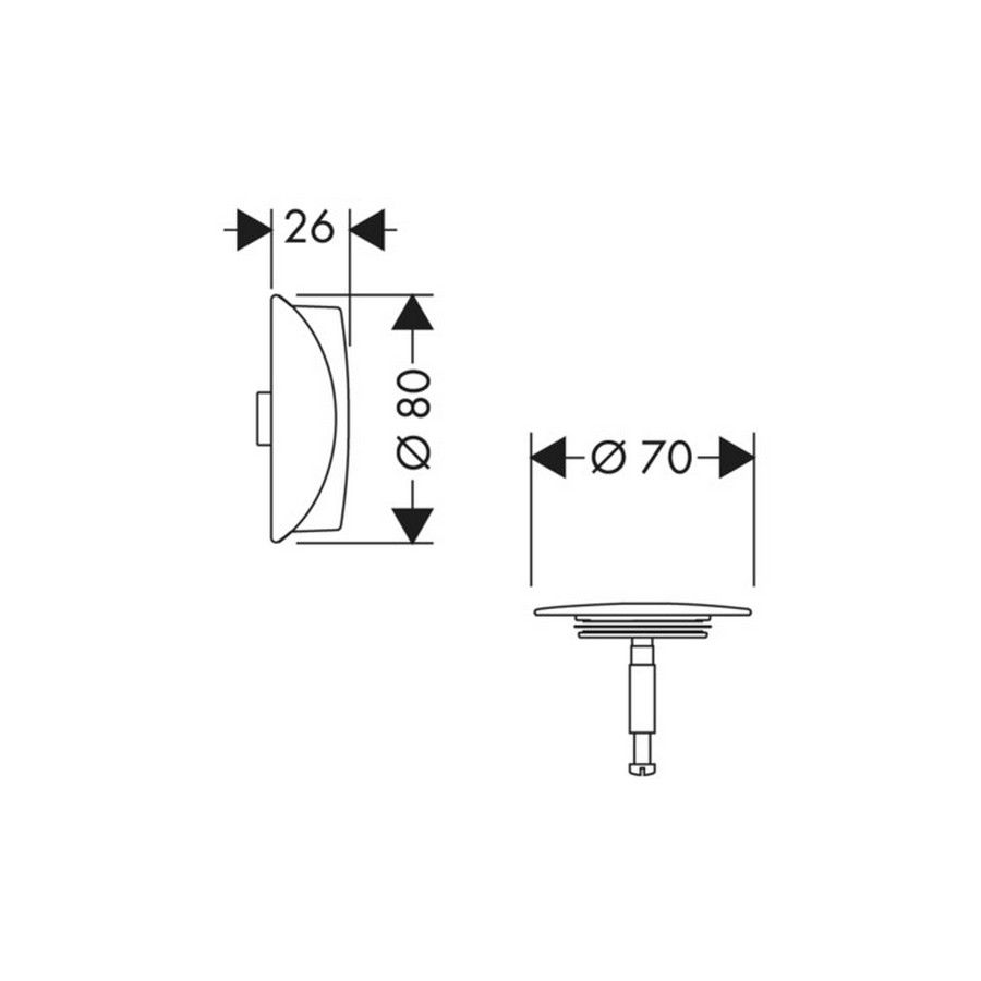 Слив-перелив Hansgrohe Flexaplus 58185670 цена 1729.12 грн - фотография 2