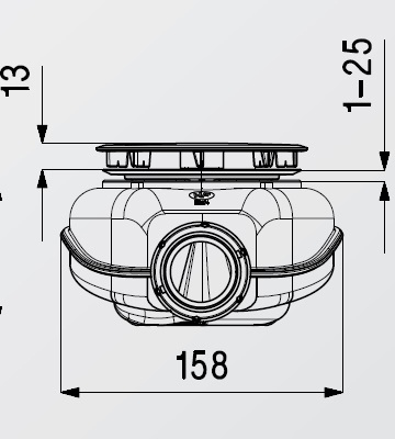 Nicoll TB21EX Габаритные размеры