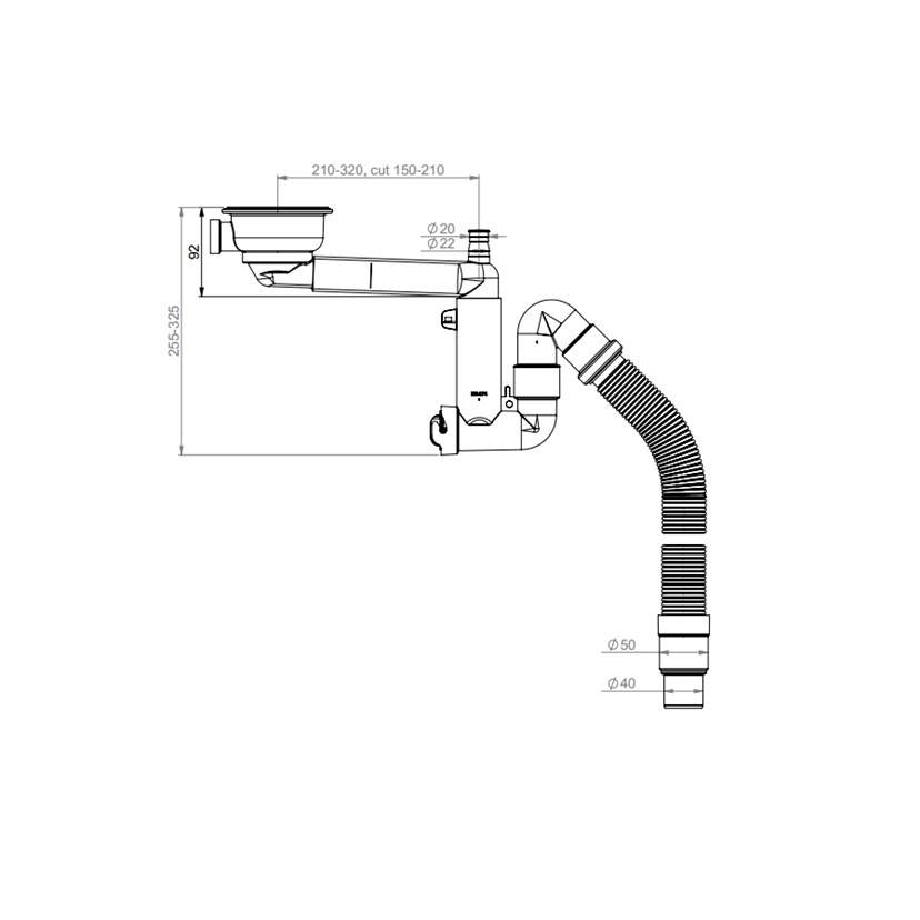 Prevex AB Smartloc 41K13929 Габаритні розміри