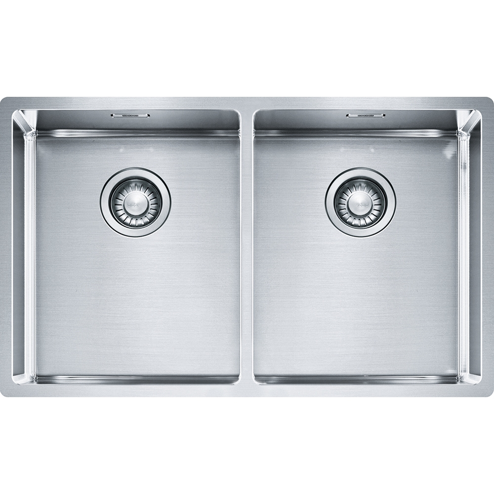 Кухонна мийка срібляста Franke Box BXX 120-34-34/ BXX 220-34-34 127.0370.188 (полірована)