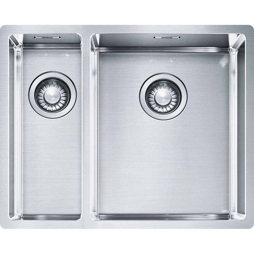 Кухонная мойка серебристая Franke Box BXX 160-34-16/ BXX 260-34-16 127.0369.916 (полированная)