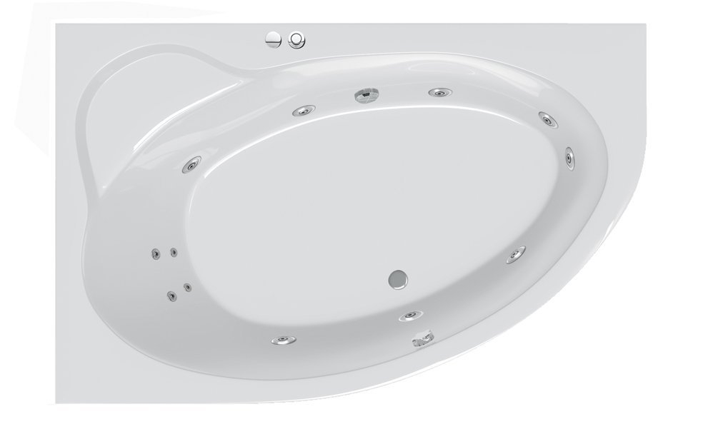 Ванна 105 см / 1050 мм Ravak Asymmetric II 160 L Beauty Ultra білий (GMSR0920)