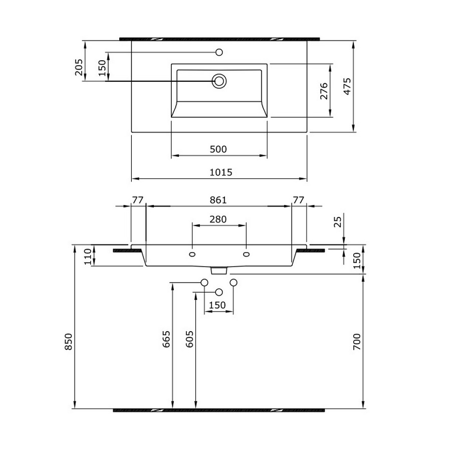 Тумба с умывальником Devit Laguna 0022110W цена 13154 грн - фотография 2