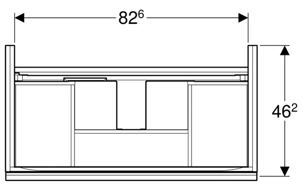 Geberit Acanto 500.612.JL.2 Габаритні розміри