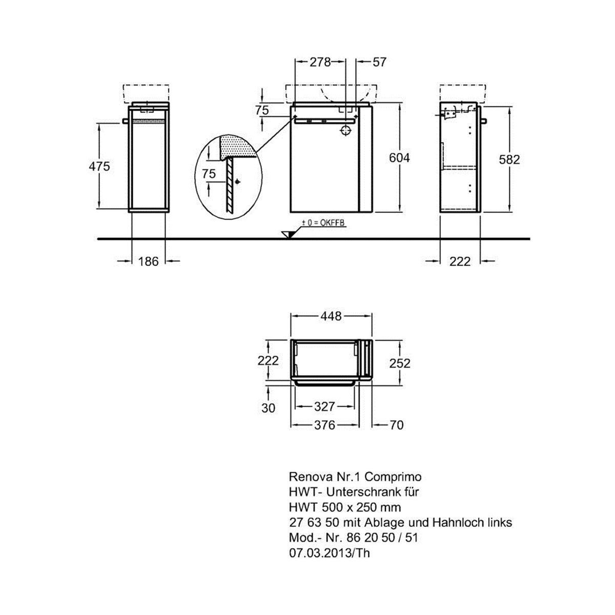 в продаже Тумба Keramag Renova №1 Comprimo 862051000 - фото 3