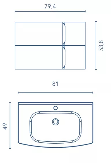 Royo Wave 80 126477+123067 Габаритные размеры