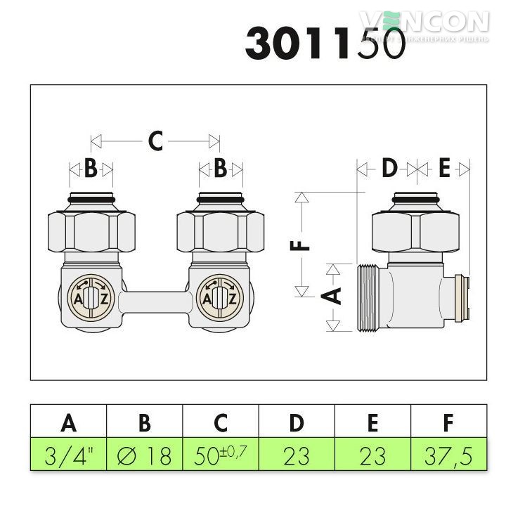 Кран Caleffi 3011 3/4" (301150) ціна 938 грн - фотографія 2