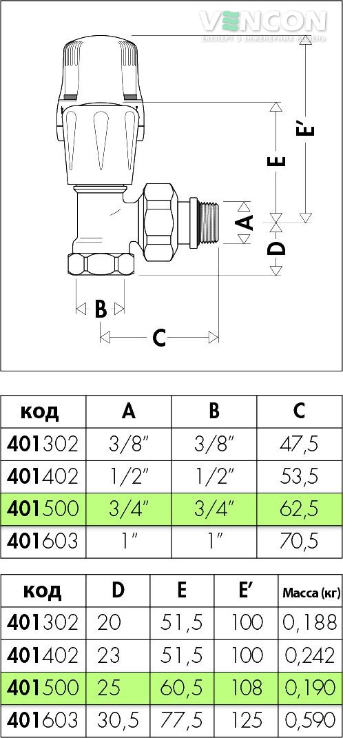 Кран Caleffi 401 3/4" (401500) ціна 1207 грн - фотографія 2