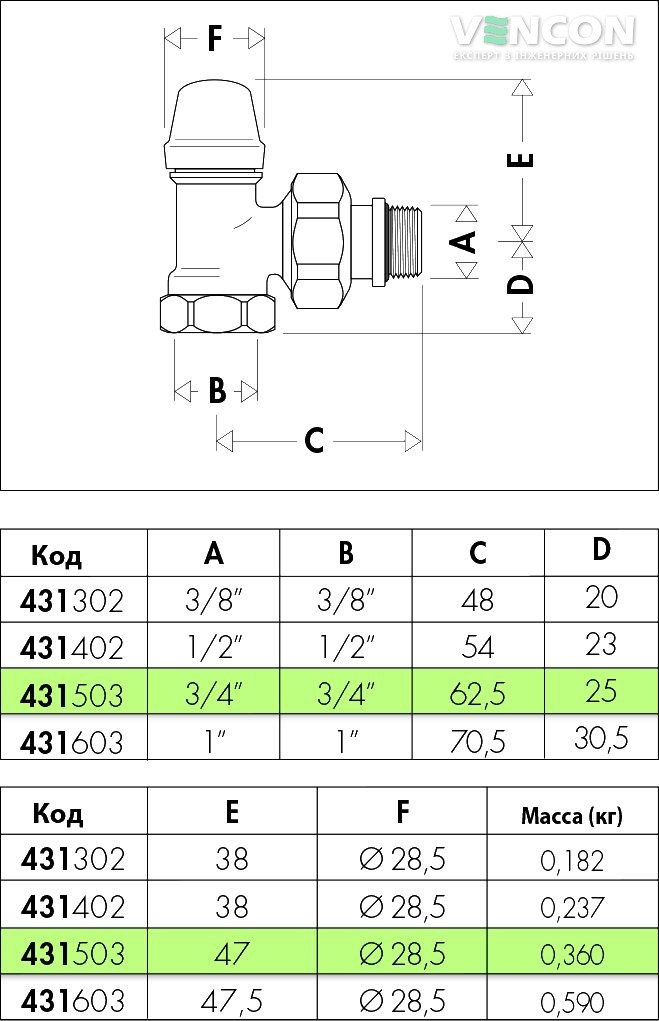 Кран Caleffi 431 3/4" (431503) цена 997.00 грн - фотография 2